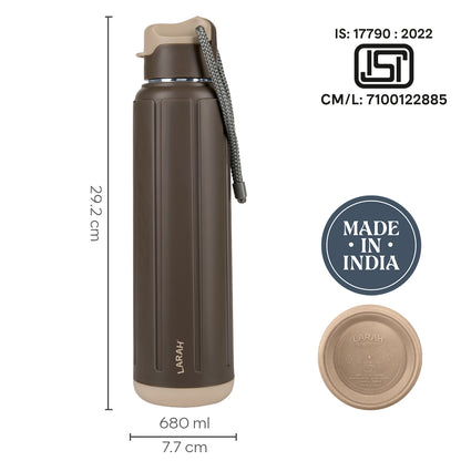 Larah Amaze Thermoware Bottle, Brown