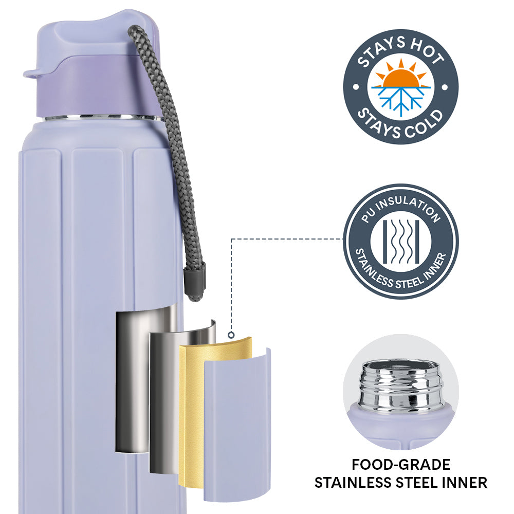 Larah Amaze Thermoware Bottle, Lavender