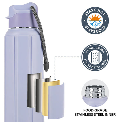 Larah Amaze Thermoware Bottle, Lavender