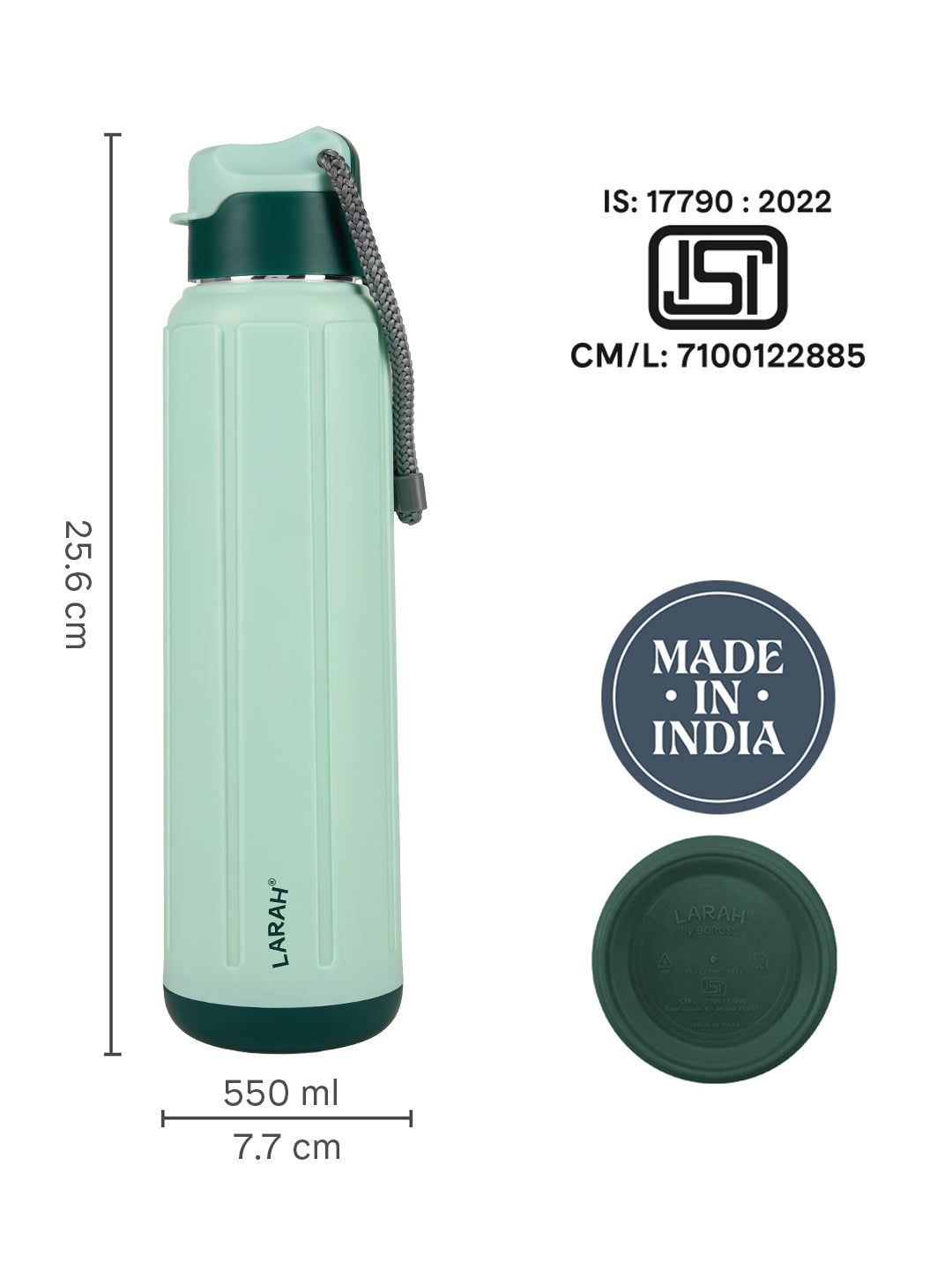 Larah Amaze Thermoware Bottle, Mint