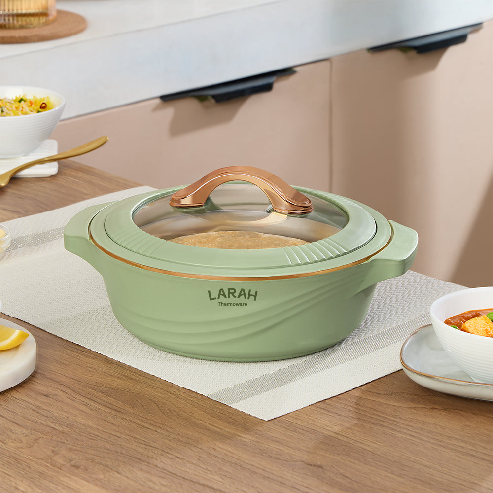 Larah Glaze Thermoware Casserole, Green