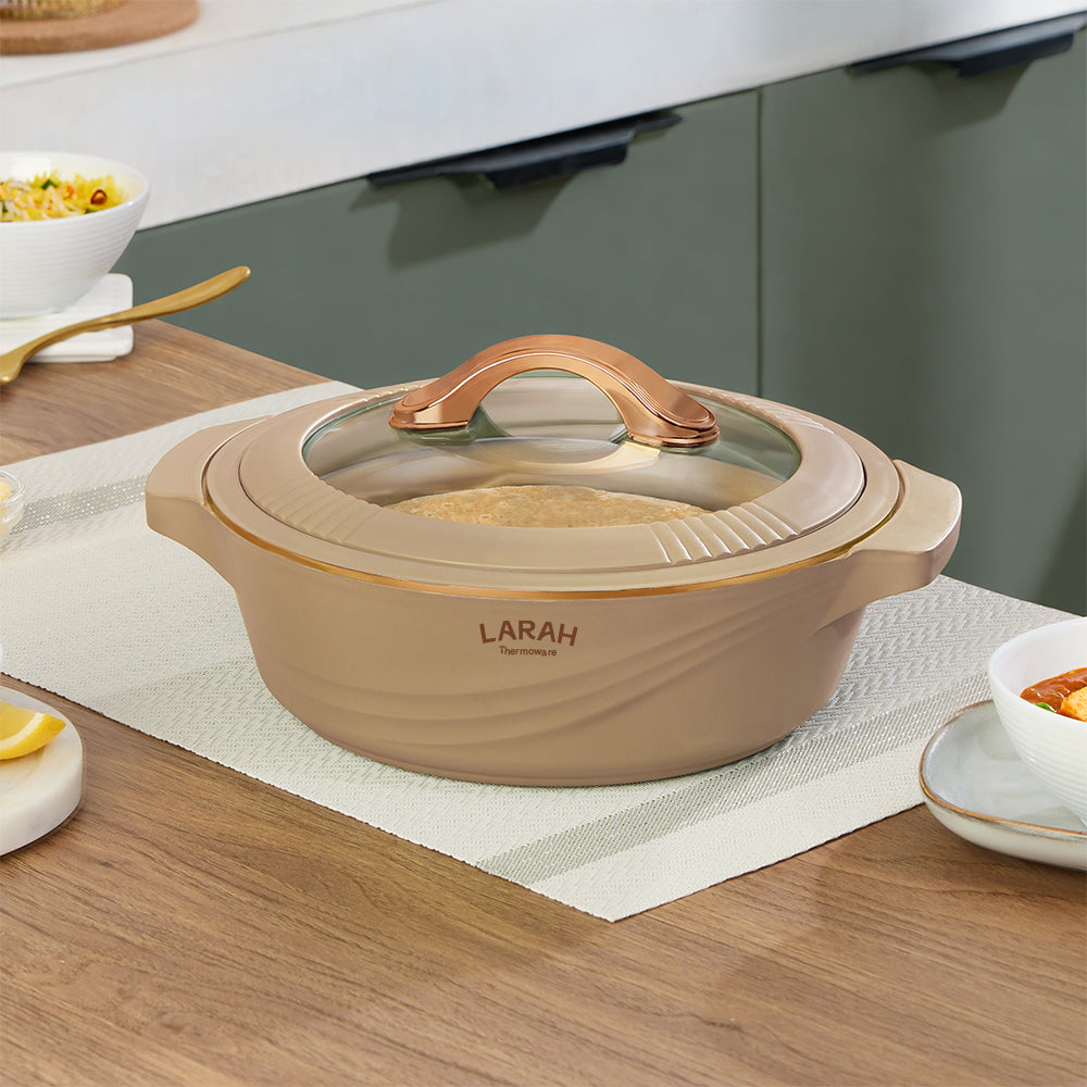 Larah Glaze Thermoware Casserole, Brown