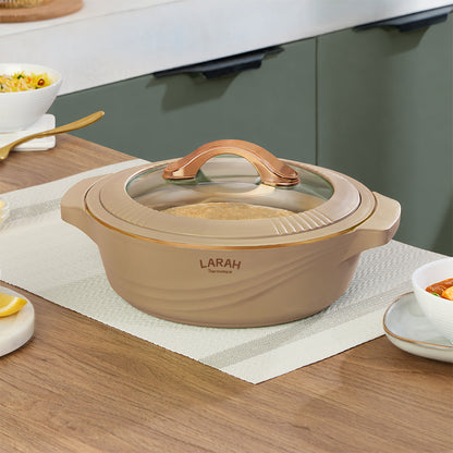 Larah Glaze Thermoware Casserole, Brown