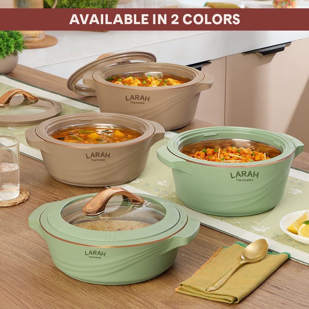 Larah Glaze Thermoware Casserole, Brown