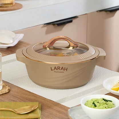 Larah Glaze Thermoware Casserole, Brown