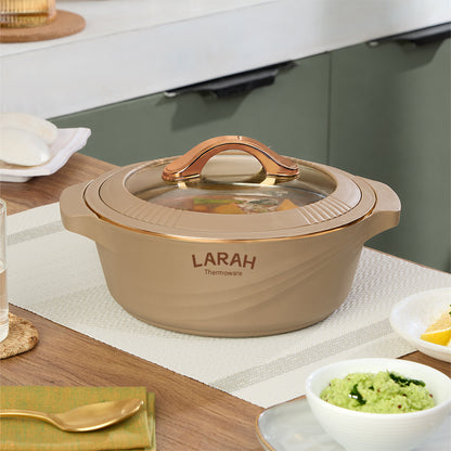 Larah Glaze Thermoware Casserole, Brown