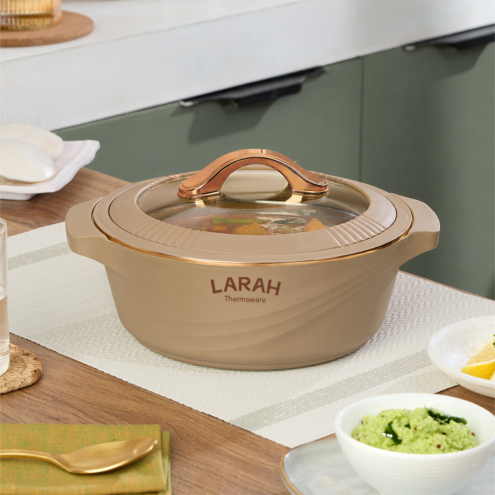 Larah Glaze Thermoware Casserole, Brown