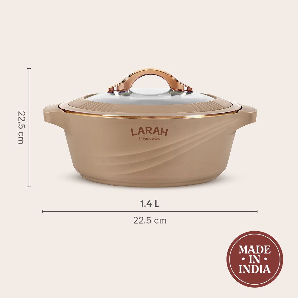 Larah Glaze Thermoware Casserole, Brown