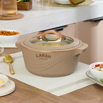 Larah Glaze Thermoware Casserole, Brown