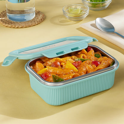 Larah Freshbyte Rectangular Lunch Box, Mint