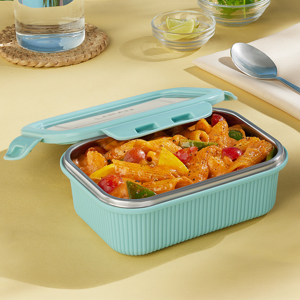 Larah Freshbyte Rectangular Lunch Box, Mint