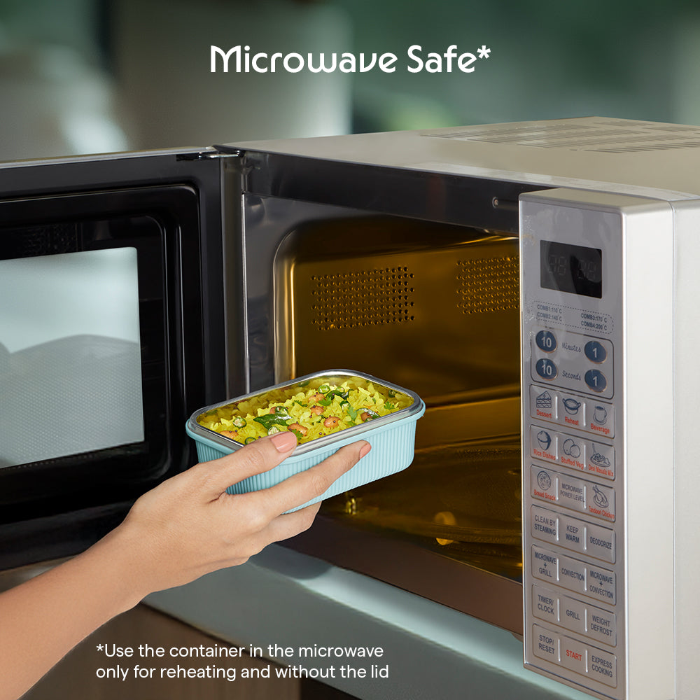 Larah Freshbyte Rectangular Lunch Box, Mint