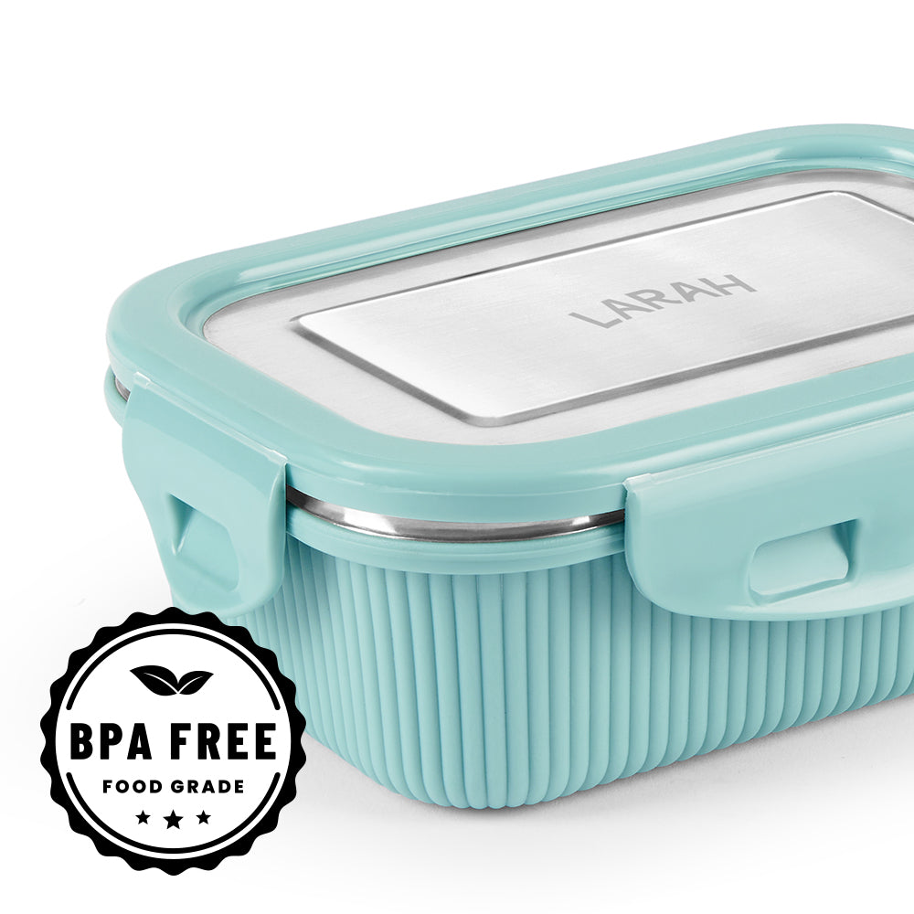 Larah Freshbyte Rectangular Lunch Box, Mint