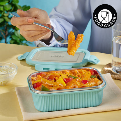 Larah Freshbyte Rectangular Lunch Box, Mint