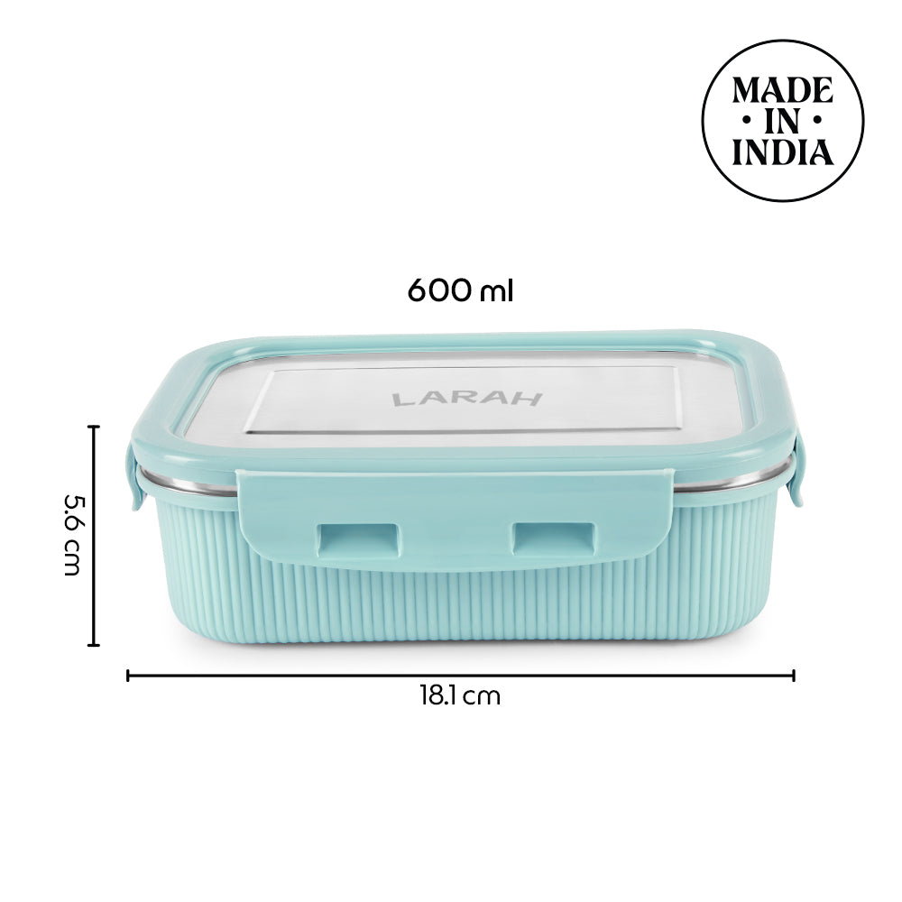 Larah Freshbyte Rectangular Lunch Box, Mint