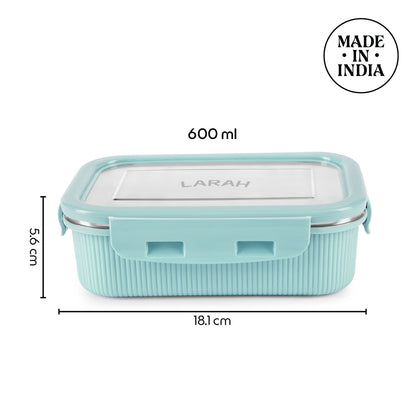 Larah Freshbyte Rectangular Lunch Box, Mint