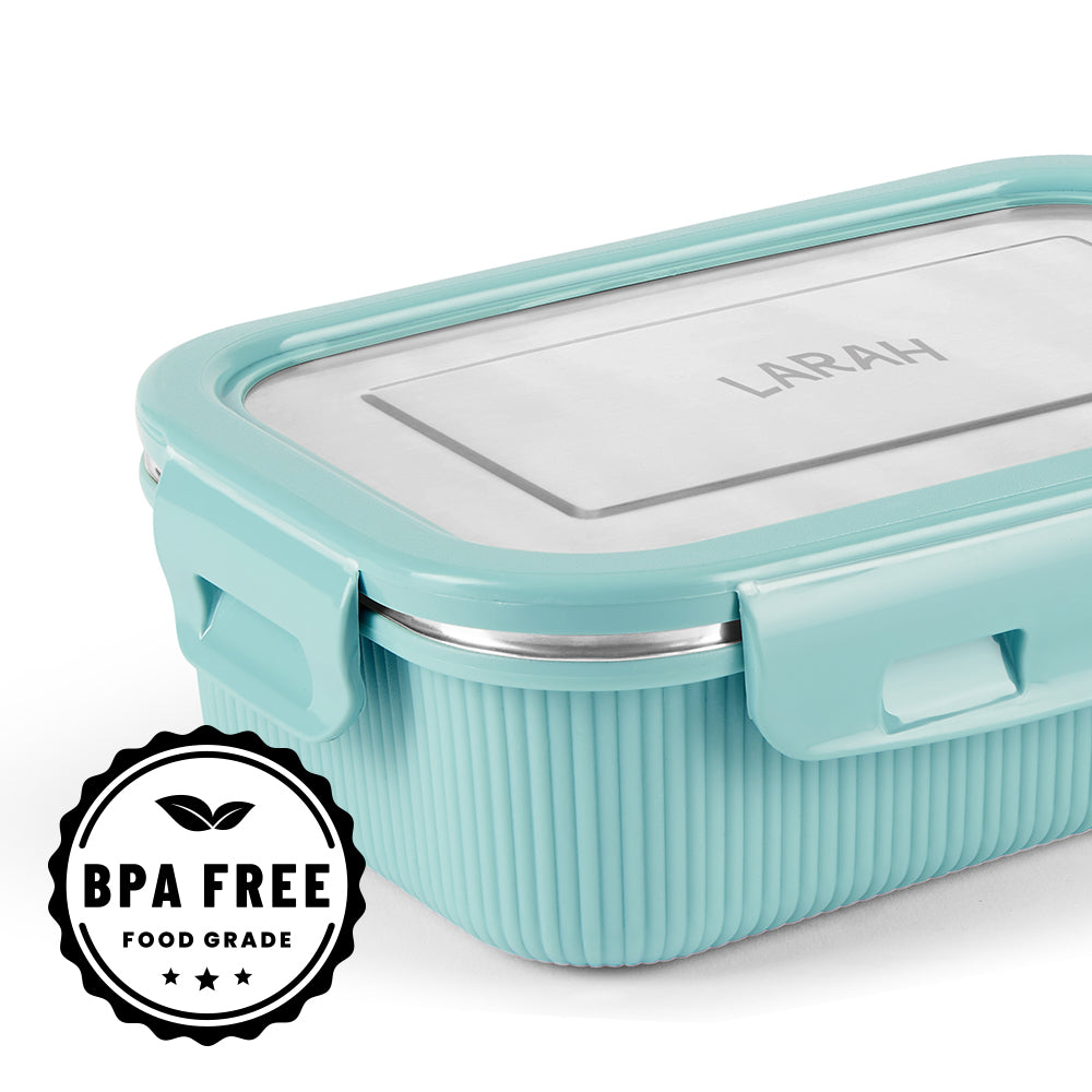 Larah Freshbyte Rectangular Lunch Box, Mint