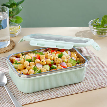Larah Freshbyte Rectangular Lunch Box, Green