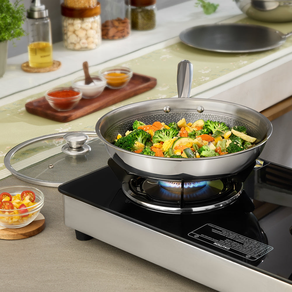 Triply Honeycomb Frying Pan