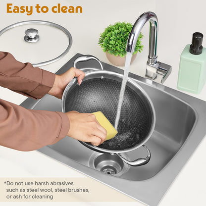 Triply Honeycomb Kadai with Lid