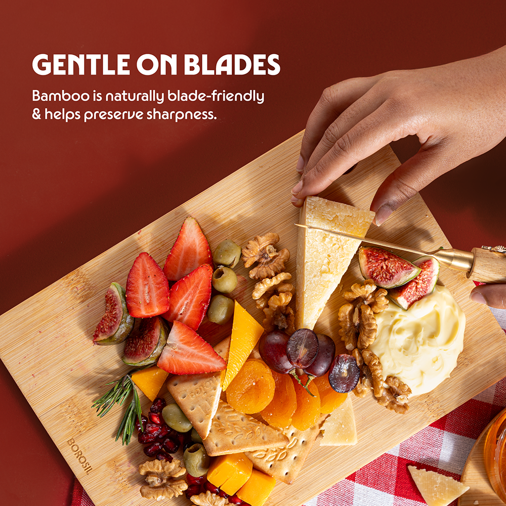 Borosil Premium Bamboo Wood Chopping Board