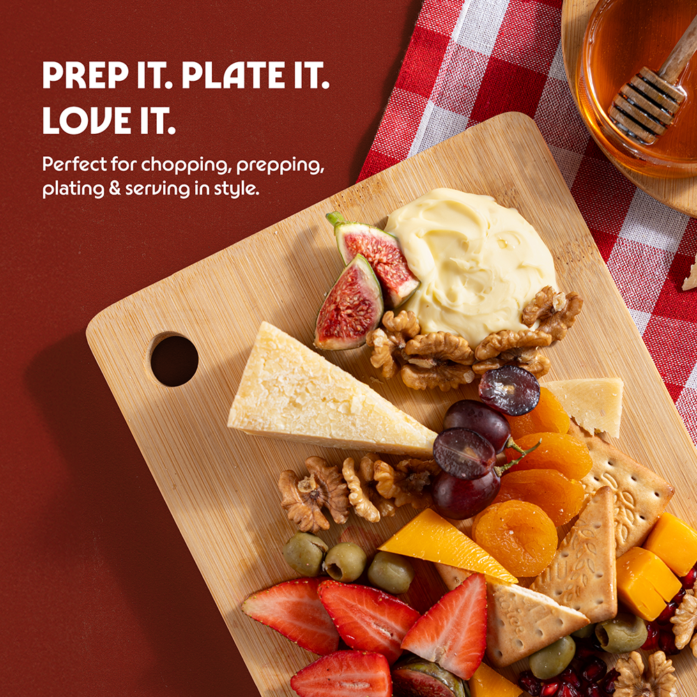 Borosil Premium Bamboo Wood Chopping Board