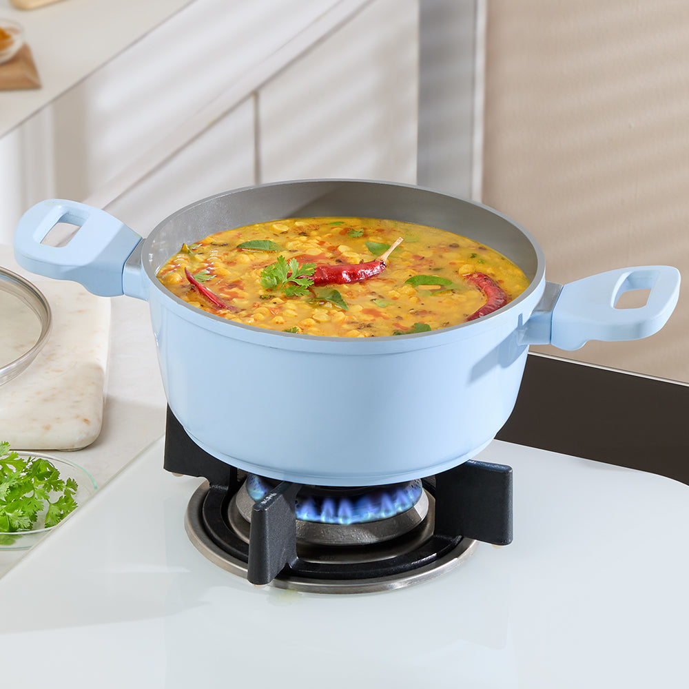 Borosil Vajra Ceramic Casserole, 16 cm, 16 cm - 1.2L