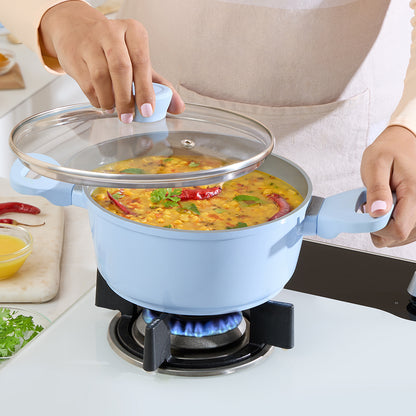 Borosil Vajra Ceramic Casserole, 16 cm, 16 cm - 1.2L