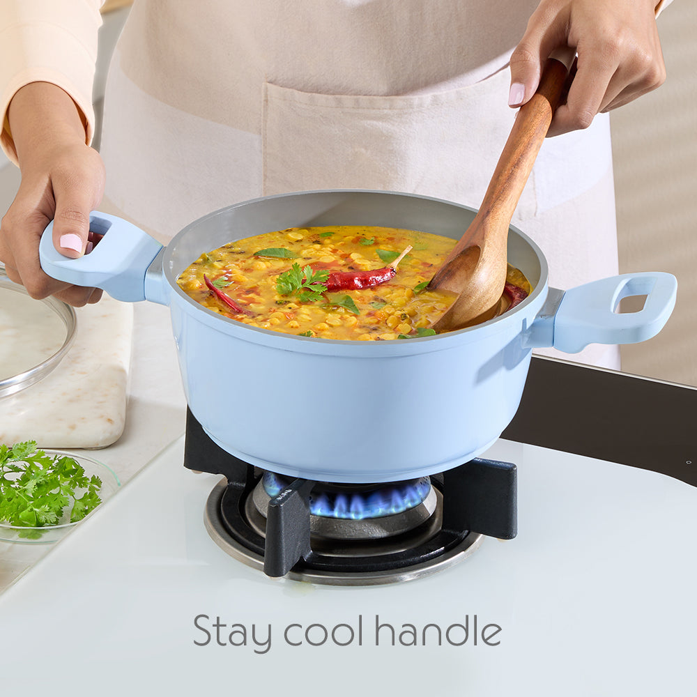 Borosil Vajra Ceramic Casserole, 16 cm, 16 cm - 1.2L