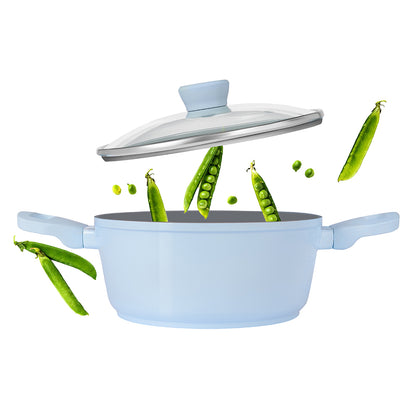 Borosil Vajra Ceramic Casserole, 20 cm, 20cm-2.4L