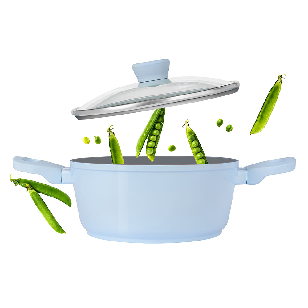 Borosil Vajra Ceramic Casserole, 24 cm