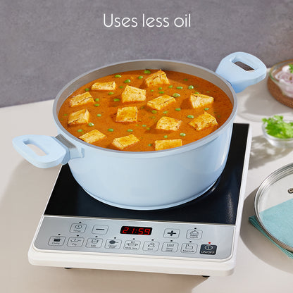 Borosil Vajra Ceramic Casserole, 24 cm, 24cm-4.2L