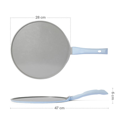Borosil Vajra Ceramic Dosa Tawa, 28 cm