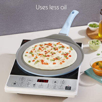 Borosil Vajra Ceramic Dosa Tawa, 28 cm