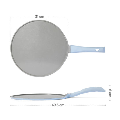 Borosil Vajra Ceramic Dosa Tawa, 31 cm