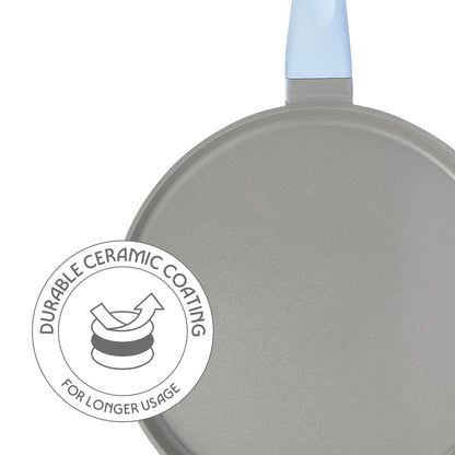 Borosil Vajra Ceramic Flat Tawa, 26 cm