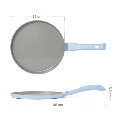 Borosil Vajra Ceramic Flat Tawa, 26 cm