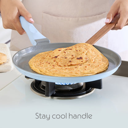 Borosil Vajra Ceramic Flat Tawa, 26 cm