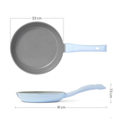 Borosil Vajra Ceramic Fry Pan, 22cm-1.1L
