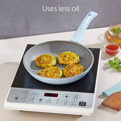 Borosil Vajra Ceramic Fry Pan, 22cm-1.1L