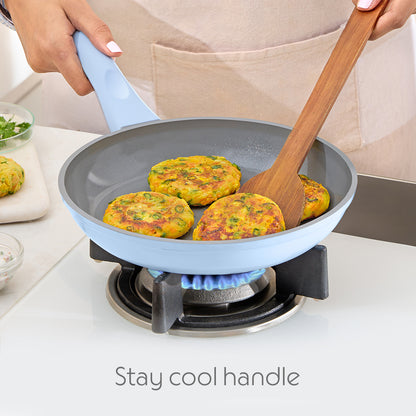 Borosil Vajra Ceramic Fry Pan, 22cm-1.1L