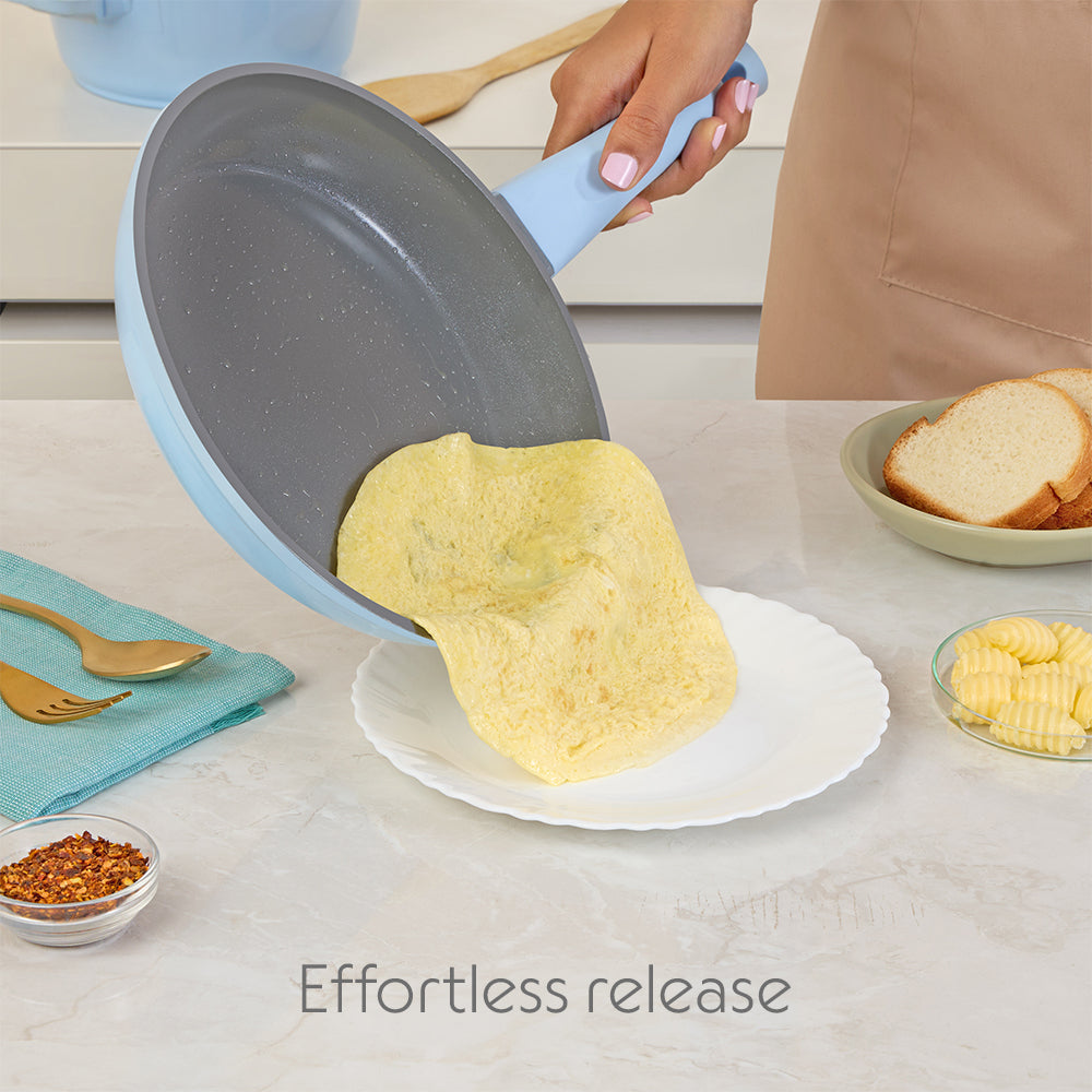 Borosil Vajra Ceramic Fry Pan, 22cm-1.1L