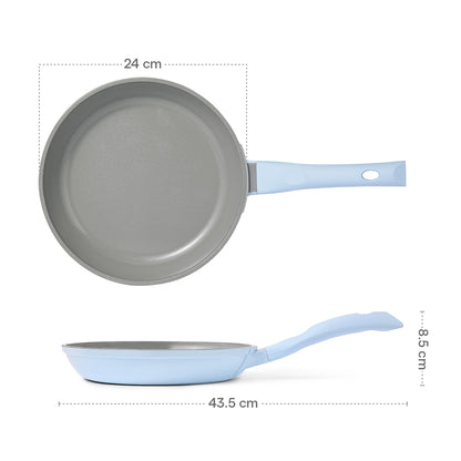Borosil Vajra Ceramic Fry Pan, 24cm-1.5L