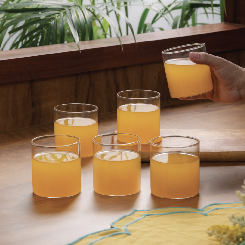 Vision Wide Glass Tumbler Set