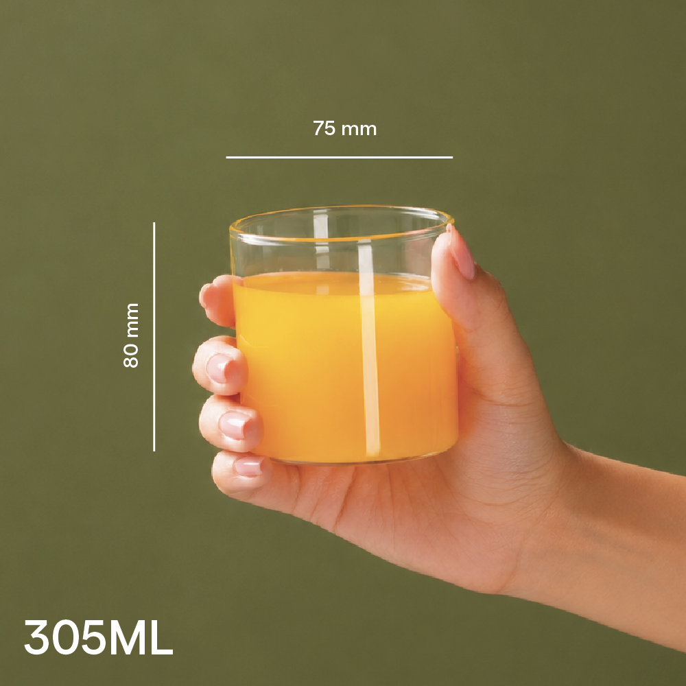 Vision Wide Glass Tumbler Set