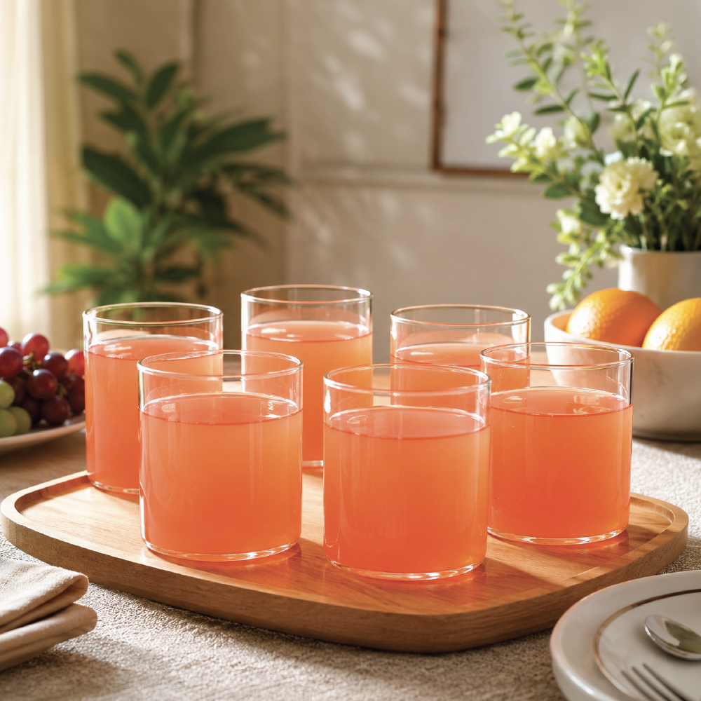 Vision Wide Glass Tumbler Set