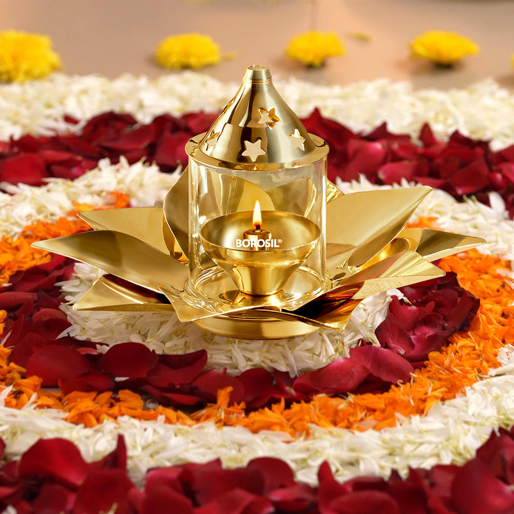 Borosil Kamal Akhand Diya, Small