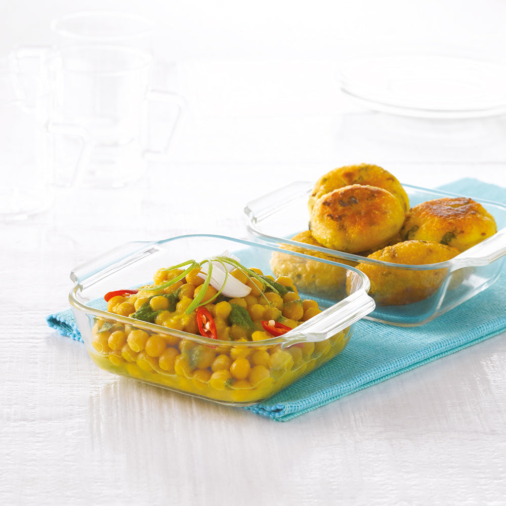 Borosil Square Baking Dish w handle