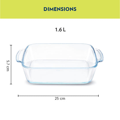 Square Baking Dish with handle, 340ml
