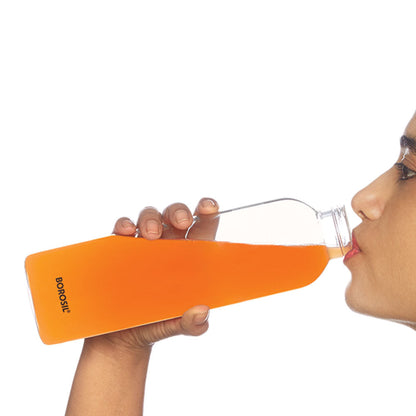 Crysto Narrow Mouth Clear Glass Bottle